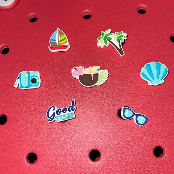 7Pcs BOGG Bag Inspired Beach Bag Charms Set- #1007 - Picture 1 of 4